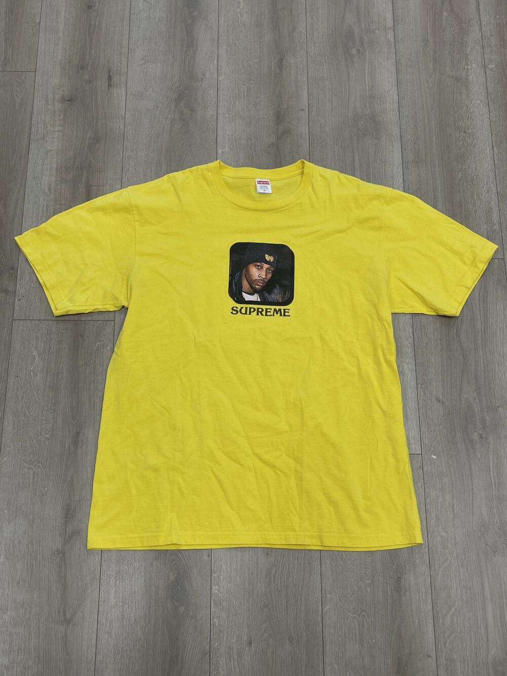Supreme x Wu-Tang Clan Rza Tee T Shirt 'Yellow' sz XL SF